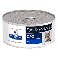Hills Prescription Diet Food Sensitivities z/d Original drėgnas maistas alergiškoms ir virškinimo sutrikimų turinčioms katėms, 156 g