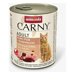 Animonda Carny Cat višta, kalakutas, ančių širdys 400 g