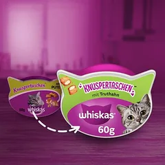 Whiskas traškios pagalvėlės, skanėstai katėms, 125 - 249 g — 2 nuotrauka