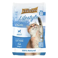 PRINCESS Lifestyle šlapias ėdalas katėms su žuvimi, 100g