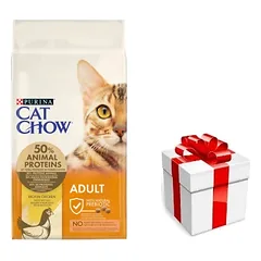 PURINA Cat Chow Adult Chicken Food 15kg  + STAIGMENA KATEI