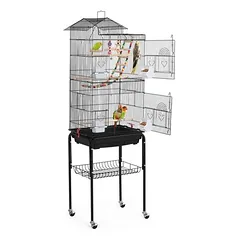 Vogelkäfig mit Ständer Vogelbauer Vogelvoliere Vogelhaus Papagei Käfig