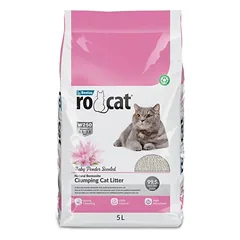 RO CAT kačių kraikas, kūdikių pudros kvapo 5L