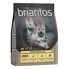 Briantos Junior su vištiena ir bulvėmis – begrūdė receptūra, sausas maistas šuniukams, < 1,4 kg — 2 nuotrauka