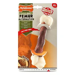 Nylabone Extreme Femur Beef - kramtomas žaislas šuns kaulo formos, su jautienos skoniu šunims