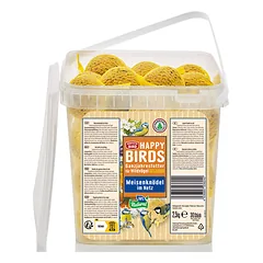 Perfecto Bird Happy Birds riebalų rutuliukai kibire, 30 vnt, 2,5 kg