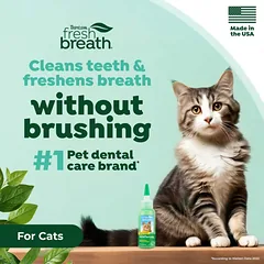 TropiClean Fresh Breath No Brushing Dental & Oral Care Gel for Cats, 59 ml — 2 nuotrauka
