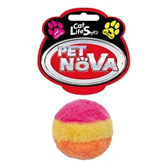 PET NOVA pliušinis barškantis kamuoliukas katėms