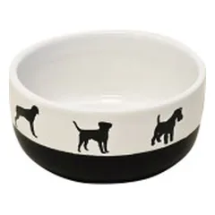 Keramikinis dubenėlis Shape juodas/baltas, 13x6 cm, 500 ml