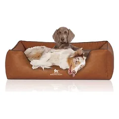 Knuffelwuff Orthopädisches Hundebett Chesapeake aus Kunstleder