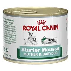 ROYAL CANIN Starter Mousse Mother & Babydog 6x195 g šlapias maistas – tyrė, skirta nėščioms ir žindančioms kalėms bei šuniukams