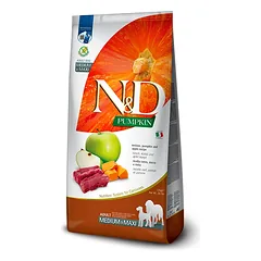 FARMINA N&D PUMPKIN - DOG Dry Venison&Apple ADULT MEDIUM MAXI 12 kg
