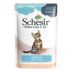 Schesir Complete Kitten Care guliašas su tunu drebučiuose kačiukams