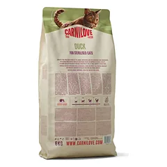 CARNILOVE TRUE FRESH Cat Dry Duck Adult Cat Sterilised sausas maistas katėms 6 kg