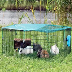 Trixie jauniklių aptvaras šešiakampis su apsauginiu tinklu, 6 elementai po B 58 x H 38 cm — 2 nuotrauka