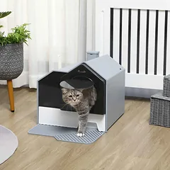 Kačių tualetas PawHut 47x45x42cm., įvairių spalvų — 2 nuotrauka