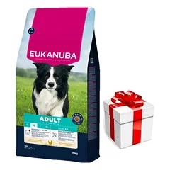 EUKANUBA Active Adult Medium Breed Chicken 15kg + Staigmena ŠUNIUI