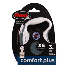 FLEXI pavadėlis šuniui Comfort Plus XS juostinis 3m, antracitas — 3 nuotrauka