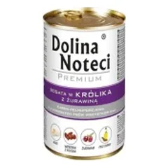 Konservai šunims su triušiena ir spanguolėmis Dolina Noteci Premium 400 g