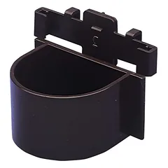Nobby Papageiennapf oval braun mit Halterung