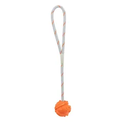 Trixie Ball On A Rope plūduriuojantis žaislas šunims iš natūralaus kaučiuko, 4.5/35 cm