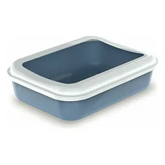 Open cat toilet with border Junior 38x28x10,5 cm, different colors