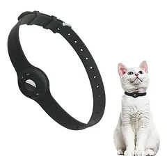 Sicherheitshalsband für Airtag - Silikon, schwarz