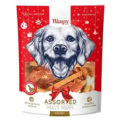 Wanpy skanėstai šunims Assorted Multi Treats xmas, 300g