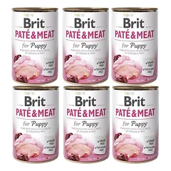 BRIT PATÉ & MEAT – ŠUNIUKAMS 6x400 g