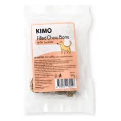 Kimo Filled Chew Bone with Salmon skanėstas – kaulas šunims su lašiša, 120g