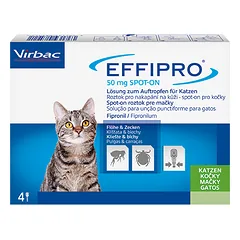 EFFIPRO 50mg Cat užlašinamasis tirpalas katėms N4