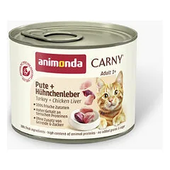 Animonda Carny Cat kalakutas, vištos kepenys 200 g — 1 nuotrauka