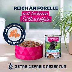 Eukanuba Senior Reich an Forelle mit Süßkartoffeln
