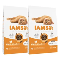 IAMS for Vitality kačiukams su šviežia vištiena 20 kg (2 x 10 kg)