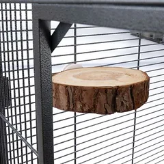 TIAKI Holzplattform mit Rinde, rund