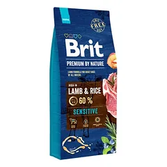 Brit Premium By Nature Sensitive Lamb sausas maistas šunims 3kg. – 15kg.