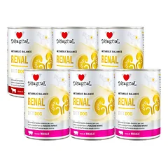 Disugual Šlapias šunų maistas Veterinarinis RENAL Jautiena/Kiauliena (suaugusiems) 6x400g