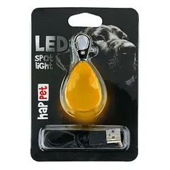 LED šviečiantis pakabukas deimantas oranžinis