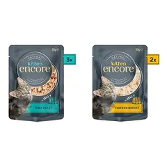 Encore Kitten Jelly Pouch drėgnas maistas kačiukams, ekonominė pakuotė 20 x 50 g, < 79 g — 3 nuotrauka