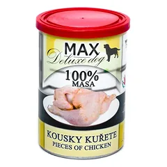 MAX Deluxe Dog gabaliukai vištiena konservas 400 g
