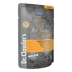 DR. CLAUDER’S drėgnas maistas katėms su vištiena ir spanguolėmis 12x85g