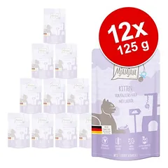 MjAMjAM Quetschie Kitten drėgnas maistas katėms 12 x 125 g — 1 nuotrauka