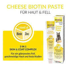 GimCat Cheese Biotin pasta, skanėstai katėms, 50 - 79 g — 2 nuotrauka