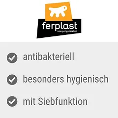 Ferplast antibakterinis tualetas katėms Birba Sanitized, pilka / juoda — 3 nuotrauka