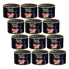 Dolina Noteci Premium katėms su lašiša 12x185g