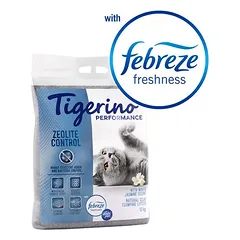 Tigerino x Febreze: Performance Zeolite Control kraikas katėms – Febreze jazminų žiedų kvapas, 12 kg — 5 nuotrauka