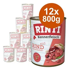 RINTI Kennerfleisch mišinys, drėgnas maistas šunims 12 x 800 g