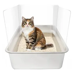 FurryFusion Set mit 3 Seitenschutzleisten für Katzentoiletten