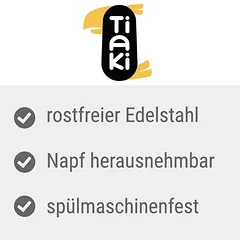 TIAKI prisukamas nerūdijančio plieno dubenėlis narvams, 140 ml / Ø 7,5 cm — 4 nuotrauka