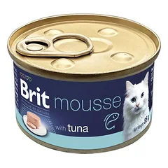 BRIT Premium by Nature Cat Mousse with Tuna 85 g tunų musas, šlapias kačių maistas
